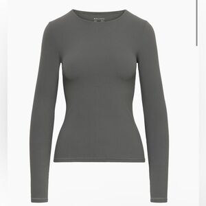 Aritzia butter grey long sleeve